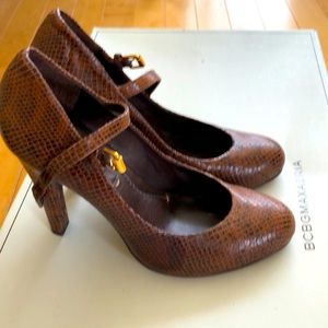 BCBGMAXAZRIA Leather Mary Jane Shoes